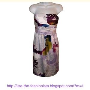 NWT THE LIMITED Purple Floral Print Dress SZ 6